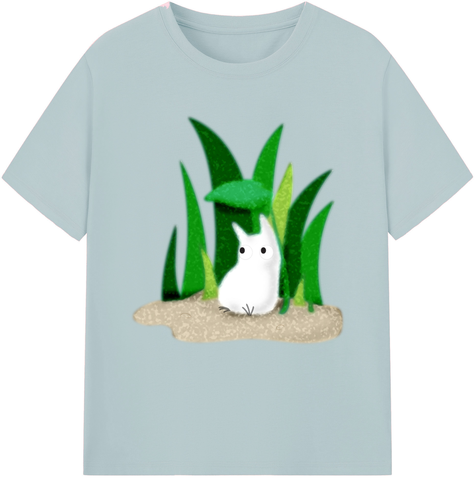 （画像用） となりのトトロ 草壁メイ 草壁サツキ My Neighbor Totoro Satsuki Kusakabe Mei Kusakabe 綿100％半袖Tシャツ（フロントプリント）